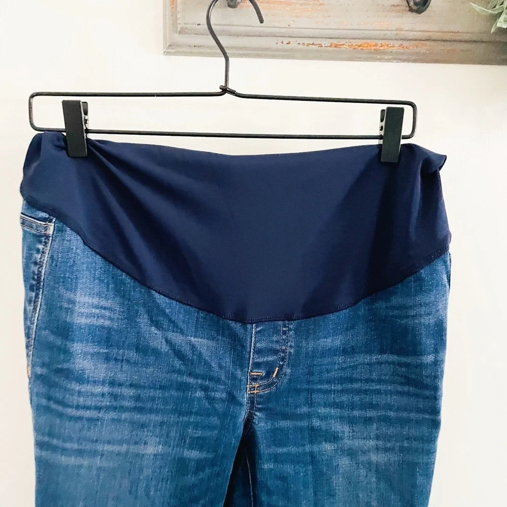 Madewell Maternity Blue Over Belly Skinny Jeans 28 - Picture 2 of 8